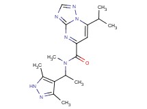 N-[1-(3,5-dimethyl-1H-pyrazol-4-yl)ethyl]-7-isopropyl-N-methyl[1,2,4]triazolo[1,5-a]pyrimidine-5-carboxamide