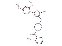 1-{[2-(2,4-dimethoxyphenyl)-5-methyl-1,3-oxazol-4-yl]methyl}-4-(2-methoxybenzoyl)piperazine