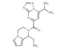 5-[(1-ethyl-3,4-dihydropyrrolo[1,2-a]pyrazin-2(1H)-yl)carbonyl]-7-isopropyl[1,2,4]triazolo[1,5-a]pyrimidine