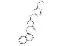 4-[(6-methoxypyrimidin-4-yl)amino]-1-(1-naphthylmethyl)pyrrolidin-2-one
