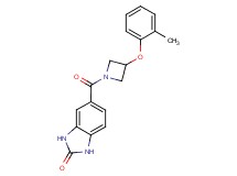 5-{[3-(2-methylphenoxy)azetidin-1-yl]carbonyl}-1,3-dihydro-2H-benzimidazol-2-one