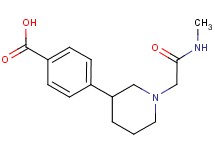 4-{1-[2-(methylamino)-2-oxoethyl]piperidin-3-yl}benzoic acid