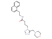 4-[5-(4-morpholinylmethyl)-1H-tetrazol-1-yl]-N-[2-(1-naphthyl)ethyl]butanamide