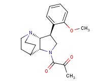 1-[(2R*,3S*,6R*)-3-(2-methoxyphenyl)-1,5-diazatricyclo[5.2.2.0~2,6~]undec-5-yl]-1-oxoacetone