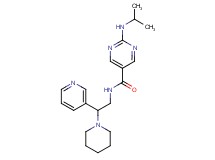2-(isopropylamino)-N-(2-piperidin-1-yl-2-pyridin-3-ylethyl)pyrimidine-5-carboxamide