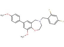 4-(2,4-difluorobenzyl)-9-methoxy-7-(4-methoxyphenyl)-2,3,4,5-tetrahydro-1,4-benzoxazepine
