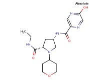 N-[(3S,5S)-5-[(ethylamino)carbonyl]-1-(tetrahydro-2H-pyran-4-yl)pyrrolidin-3-yl]-5-hydroxypyrazine-2-carboxamide