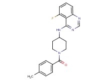 5-fluoro-N-[1-(4-methylbenzoyl)piperidin-4-yl]quinazolin-4-amine
