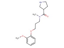 N-[3-(2-methoxyphenoxy)propyl]-N-methylpyrrolidine-3-carboxamide