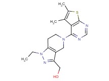 [5-(5,6-dimethylthieno[2,3-d]pyrimidin-4-yl)-1-ethyl-4,5,6,7-tetrahydro-1H-pyrazolo[4,3-c]pyridin-3-yl]methanol