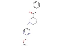 1-(1-{[2-(methoxymethyl)-5-pyrimidinyl]methyl}-3-piperidinyl)-2-phenylethanone