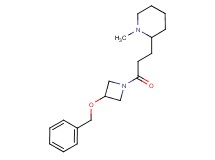 2-{3-[3-(benzyloxy)-1-azetidinyl]-3-oxopropyl}-1-methylpiperidine