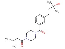 2-methyl-4-(3-{[4-(3-methylbutanoyl)-1-piperazinyl]carbonyl}phenyl)-2-butanol