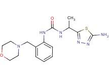 N-[1-(5-amino-1,3,4-thiadiazol-2-yl)ethyl]-N'-[2-(morpholin-4-ylmethyl)phenyl]urea