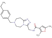 N-{[7-(4-ethylbenzyl)-6,7,8,9-tetrahydro-5H-[1,2,4]triazolo[4,3-d][1,4]diazepin-3-yl]methyl}-2,5-dimethyl-3-furamide
