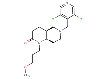 (4aS*,8aR*)-6-[(3,5-dichloropyridin-4-yl)methyl]-1-(3-methoxypropyl)octahydro-1,6-naphthyridin-2(1H)-one