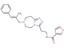 N-(2-{7-[(2E)-2-methyl-3-phenyl-2-propen-1-yl]-6,7,8,9-tetrahydro-5H-[1,2,4]triazolo[4,3-d][1,4]diazepin-3-yl}ethyl)-3-furamide