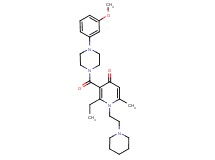 2-ethyl-3-{[4-(3-methoxyphenyl)-1-piperazinyl]carbonyl}-6-methyl-1-[2-(1-piperidinyl)ethyl]-4(1H)-pyridinone