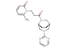 6-methyl-1-{3-oxo-3-[(1S*,5R*)-3-(2-pyrimidinyl)-3,6-diazabicyclo[3.2.2]non-6-yl]propyl}-2(1H)-pyridinone