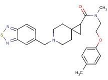6-(2,1,3-benzothiadiazol-5-ylmethyl)-N-methyl-N-[2-(4-methylphenoxy)ethyl]-6-azaspiro[2.5]octane-1-carboxamide