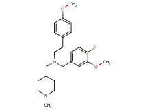 (4-fluoro-3-methoxybenzyl)[2-(4-methoxyphenyl)ethyl][(1-methyl-4-piperidinyl)methyl]amine