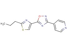 4-[5-(2-propyl-1,3-thiazol-4-yl)-1,2,4-oxadiazol-3-yl]pyridine