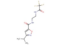 3-isopropyl-N-{2-[(trifluoroacetyl)amino]ethyl}isoxazole-5-carboxamide