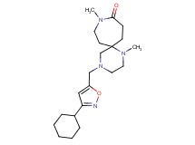 4-[(3-cyclohexylisoxazol-5-yl)methyl]-1,9-dimethyl-1,4,9-triazaspiro[5.6]dodecan-10-one