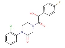 1-(2-chlorophenyl)-4-[(4-fluorophenyl)(hydroxy)acetyl]-2-piperazinone