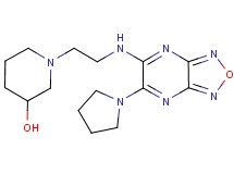 1-(2-{[6-(1-pyrrolidinyl)[1,2,5]oxadiazolo[3,4-b]pyrazin-5-yl]amino}ethyl)-3-piperidinol