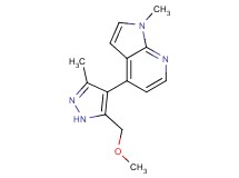 4-[5-(methoxymethyl)-3-methyl-1H-pyrazol-4-yl]-1-methyl-1H-pyrrolo[2,3-b]pyridine