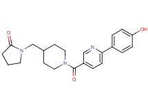 1-[(1-{[6-(4-hydroxyphenyl)pyridin-3-yl]carbonyl}piperidin-4-yl)methyl]pyrrolidin-2-one
