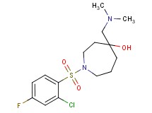 1-[(2-chloro-4-fluorophenyl)sulfonyl]-4-[(dimethylamino)methyl]-4-azepanol