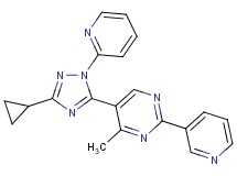 5-(3-cyclopropyl-1-pyridin-2-yl-1H-1,2,4-triazol-5-yl)-4-methyl-2-pyridin-3-ylpyrimidine