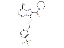 1-[8-methyl-2-(1-piperidinylcarbonyl)imidazo[1,2-a]pyridin-3-yl]-N-[3-(trifluoromethyl)benzyl]methanamine