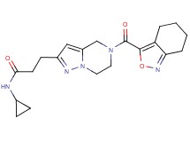 N-cyclopropyl-3-[5-(4,5,6,7-tetrahydro-2,1-benzisoxazol-3-ylcarbonyl)-4,5,6,7-tetrahydropyrazolo[1,5-a]pyrazin-2-yl]propanamide