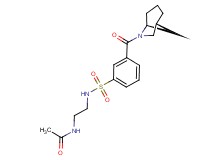 N-{2-[({3-[(1R*,5S*)-6-azabicyclo[3.2.1]oct-6-ylcarbonyl]phenyl}sulfonyl)amino]ethyl}acetamide