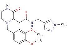 2-[1-(3,4-dimethoxybenzyl)-3-oxo-2-piperazinyl]-N-[(1-methyl-1H-pyrazol-4-yl)methyl]acetamide