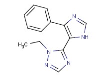 1-ethyl-5-(4-phenyl-1H-imidazol-5-yl)-1H-1,2,4-triazole