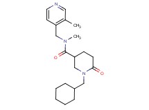 1-(cyclohexylmethyl)-N-methyl-N-[(3-methyl-4-pyridinyl)methyl]-6-oxo-3-piperidinecarboxamide
