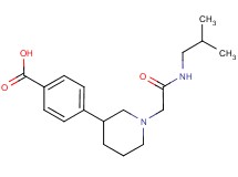4-{1-[2-(isobutylamino)-2-oxoethyl]piperidin-3-yl}benzoic acid