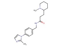 N-[4-(2-methyl-1H-imidazol-1-yl)benzyl]-3-(1-methyl-2-piperidinyl)propanamide