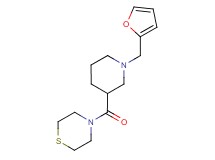 4-{[1-(2-furylmethyl)-3-piperidinyl]carbonyl}thiomorpholine