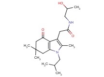 N-(2-hydroxypropyl)-2-(1-isobutyl-2,6,6-trimethyl-4-oxo-4,5,6,7-tetrahydro-1H-indol-3-yl)acetamide
