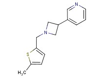 3-{1-[(5-methyl-2-thienyl)methyl]azetidin-3-yl}pyridine