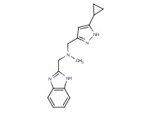 (1H-benzimidazol-2-ylmethyl)[(5-cyclopropyl-1H-pyrazol-3-yl)methyl]methylamine