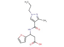 3-(2-furyl)-3-{[(3-methyl-1-propyl-1H-pyrazol-4-yl)carbonyl]amino}propanoic acid