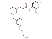 N-(4-fluoro-2-methylphenyl)-3-{1-[3-(2-hydroxyethoxy)benzyl]-3-piperidinyl}propanamide