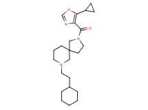 7-(2-cyclohexylethyl)-2-[(5-cyclopropyl-1,3-oxazol-4-yl)carbonyl]-2,7-diazaspiro[4.5]decane