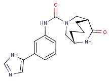 (1S*,5R*)-N-[3-(1H-imidazol-5-yl)phenyl]-10-oxo-3,9-diazabicyclo[3.3.2]decane-3-carboxamide